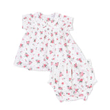 Pink Rosettes - Smocked Dress Set