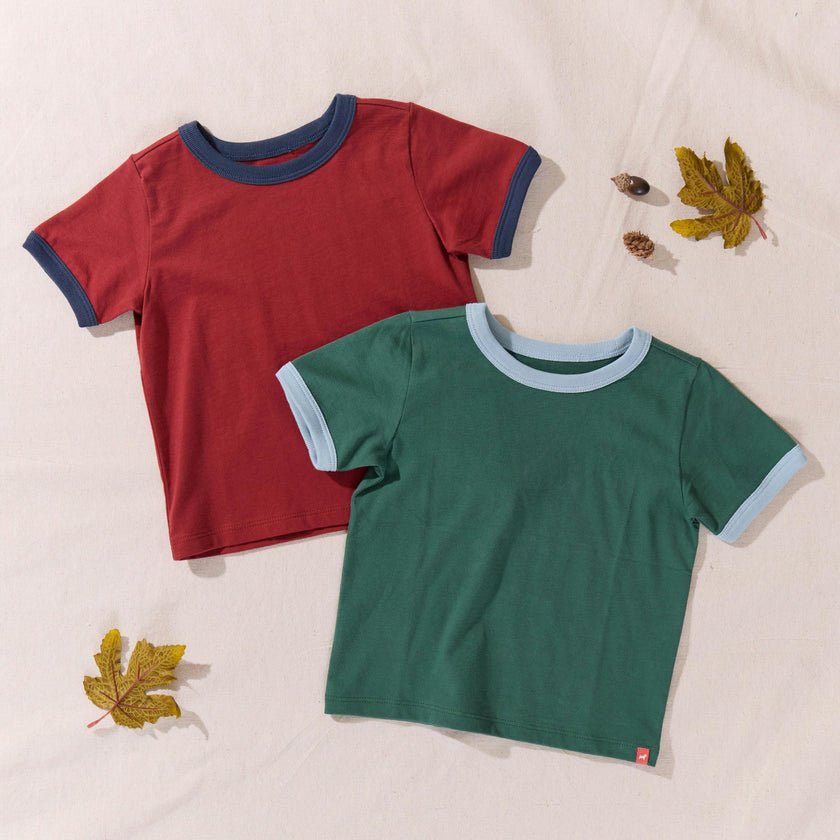 Adventure Ringer T-Shirt - Dark Red