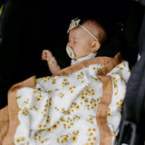 Deluxe Muslin Baby Quilt - Ditsy Sunflower