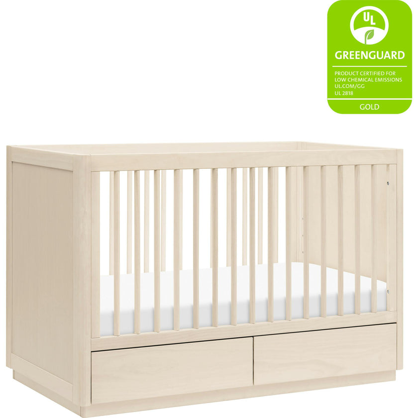 Bento 3-In-1 Convertible Storage Crib With Toddler Bed Conversion Kit