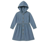 Denim Hooded Dress