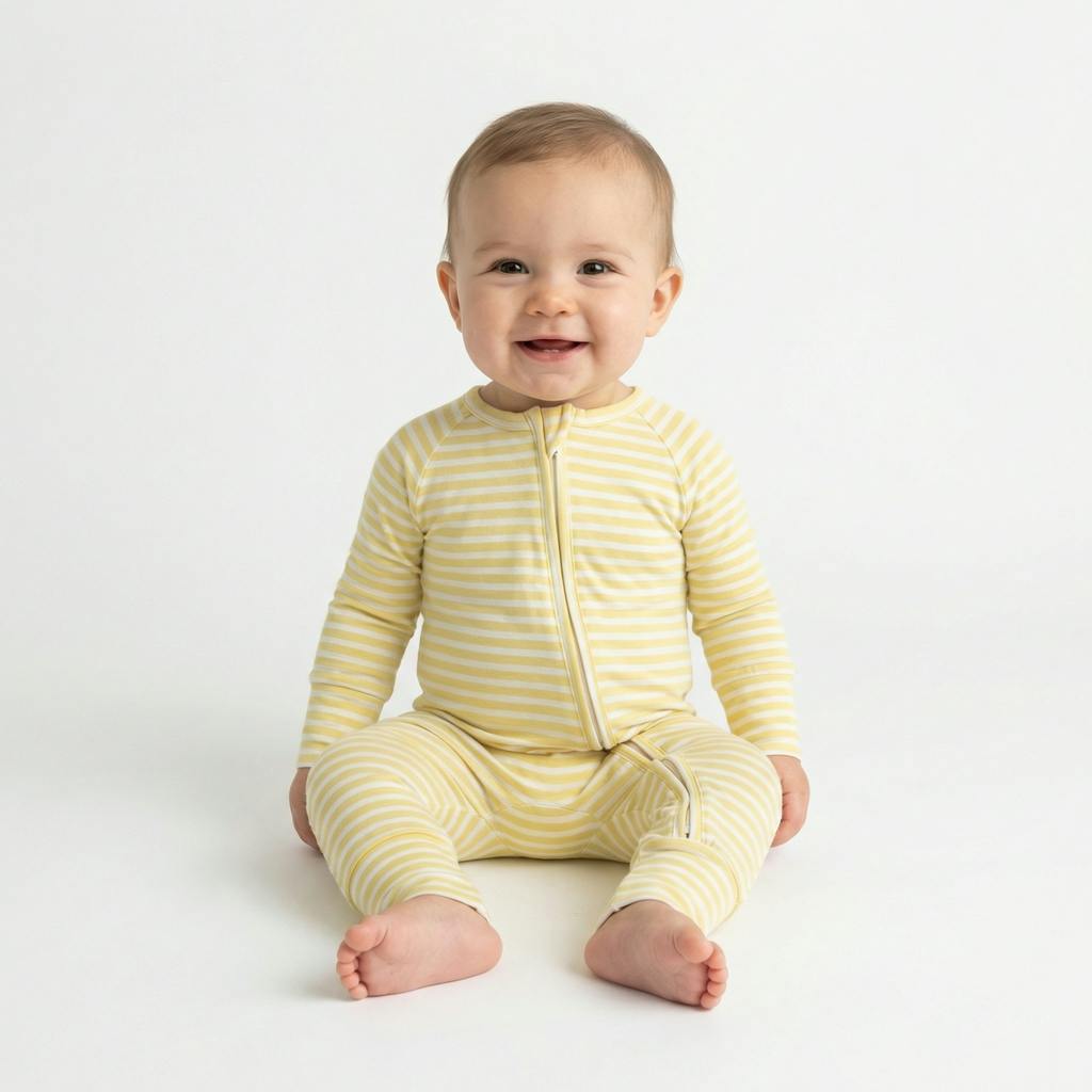 Lemon Stripe Bamboo Sleeper