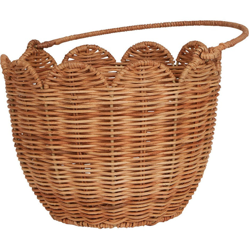 Rattan Tulip Carry Basket - Natural
