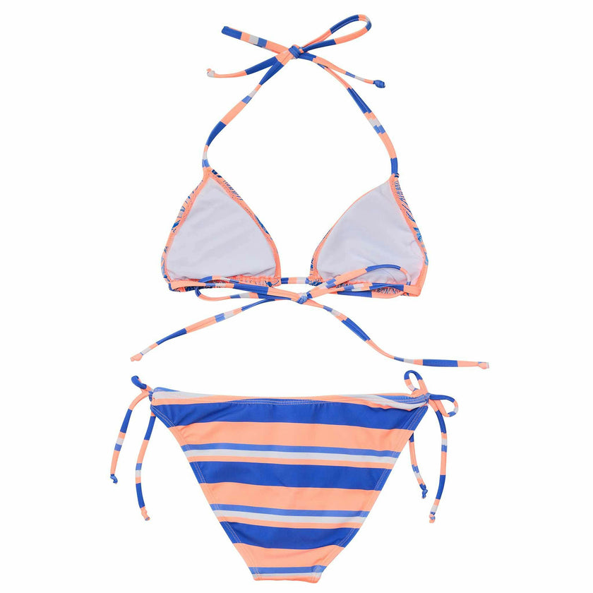 UPF50+ Sustainable Halter Neck Tie Front & Bottom Triangle Bikini