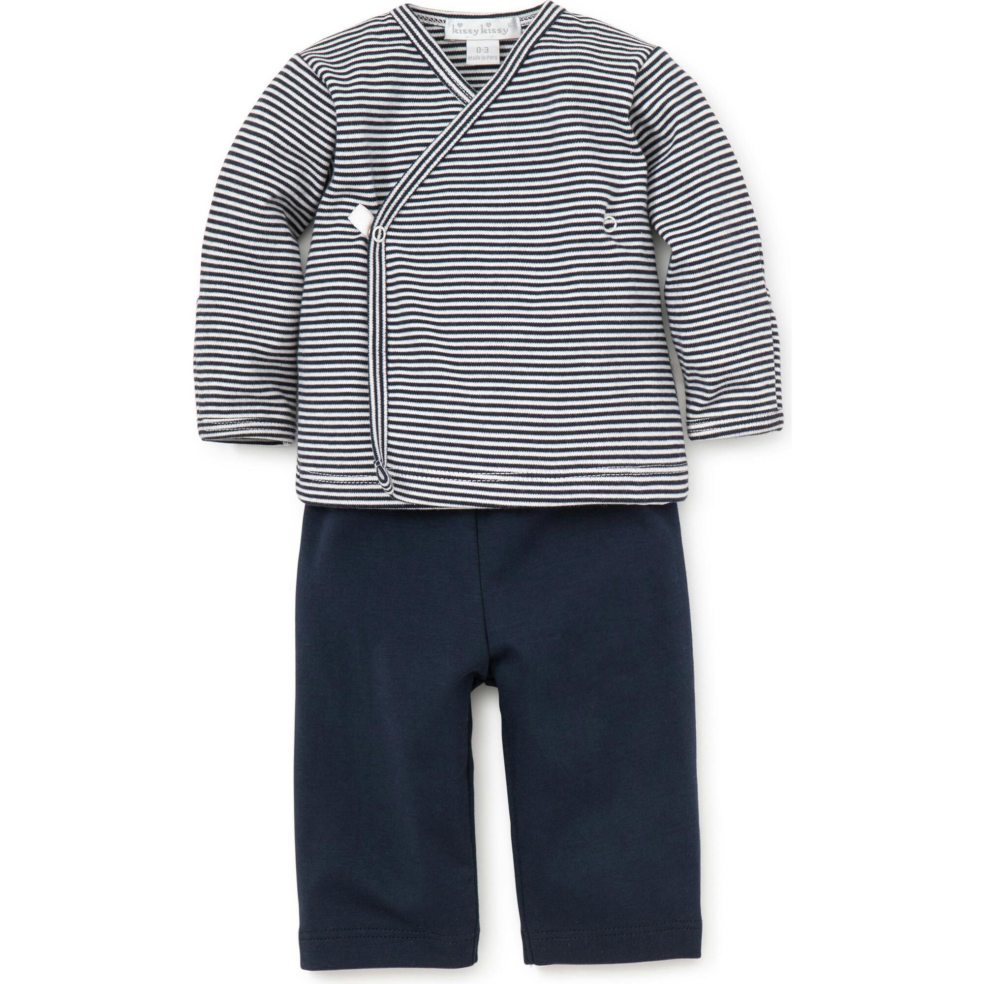 Essentials Striped Cross Tee & Pant Set