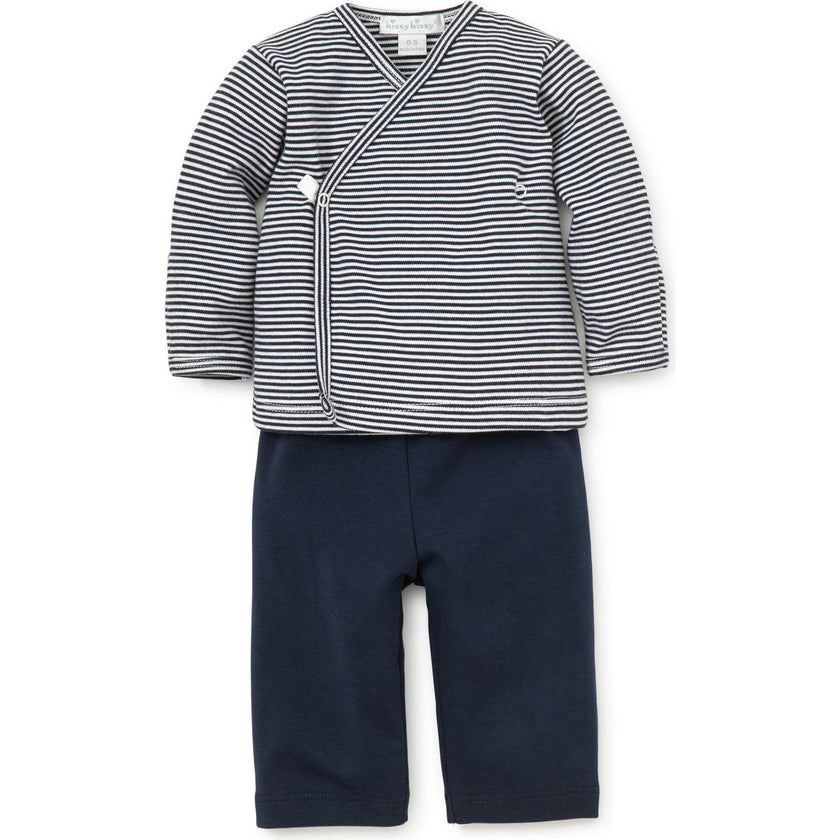 Essentials Striped Cross Tee & Pant Set