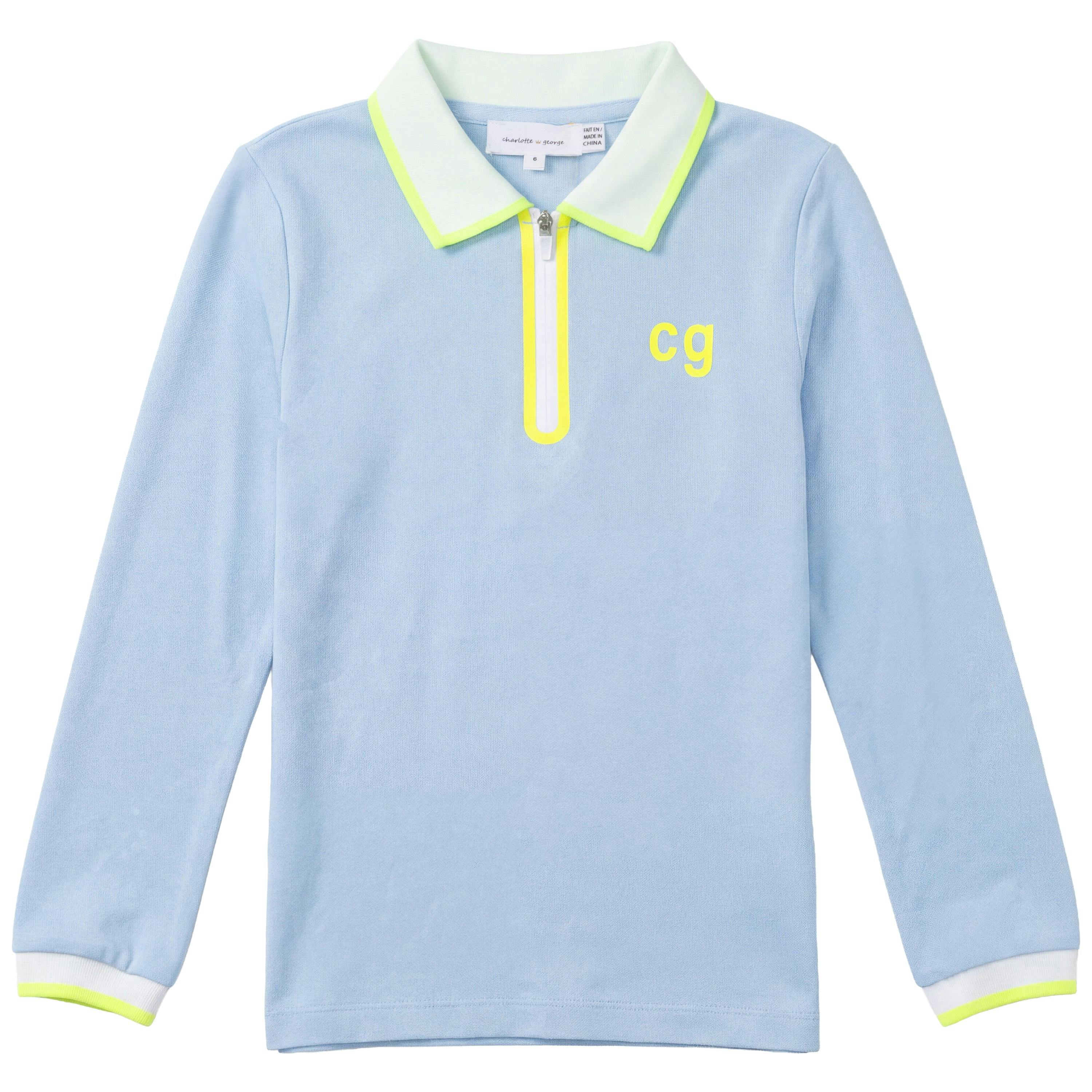 Contrast Trim Polo Top