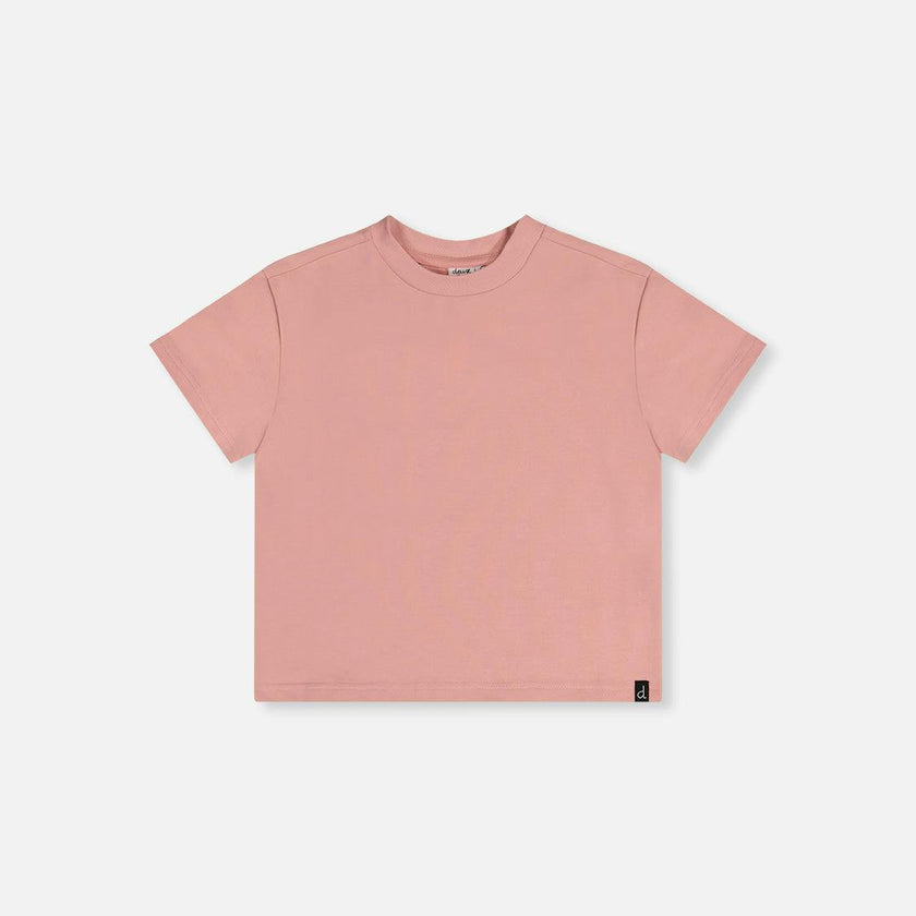 Heavy Jersey Wide Short Sleeve T-Shirt Pink