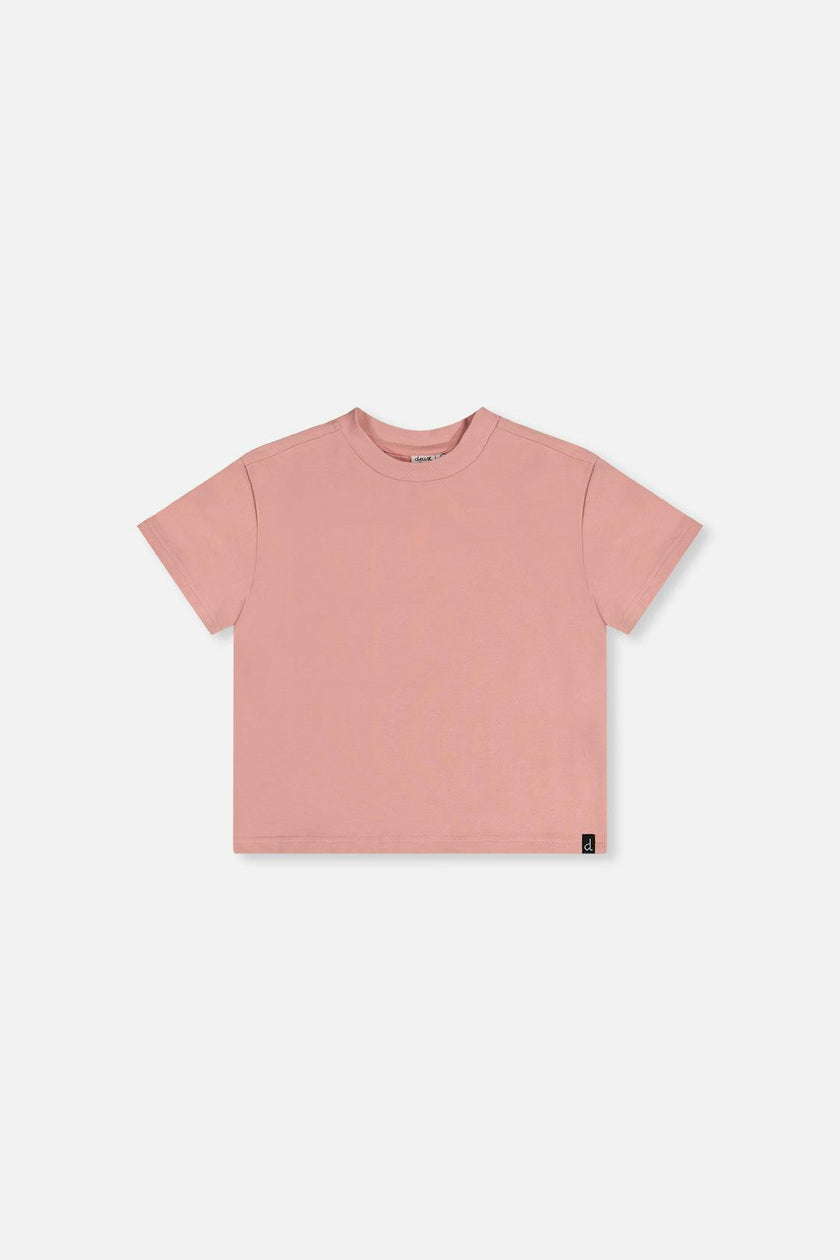 Heavy Jersey Wide Short Sleeve T-Shirt Pink