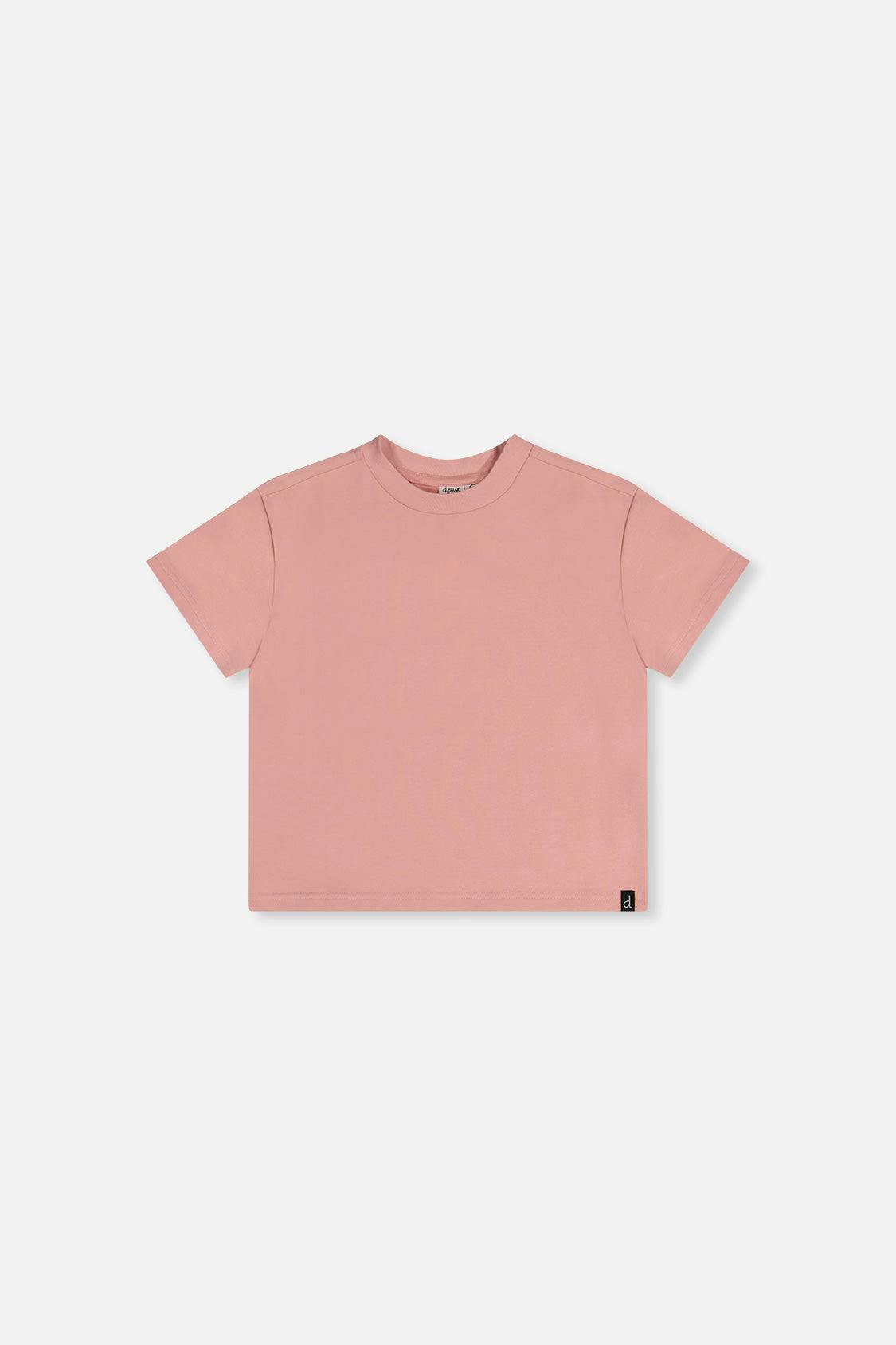 Heavy Jersey Wide Short Sleeve T-Shirt Pink