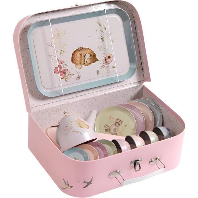 Suitcase - Tea Party Metal Set The Rosalies