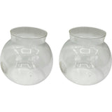 Glass Terrarium: 4" With Cork & 3 LEDs - 2 Pack