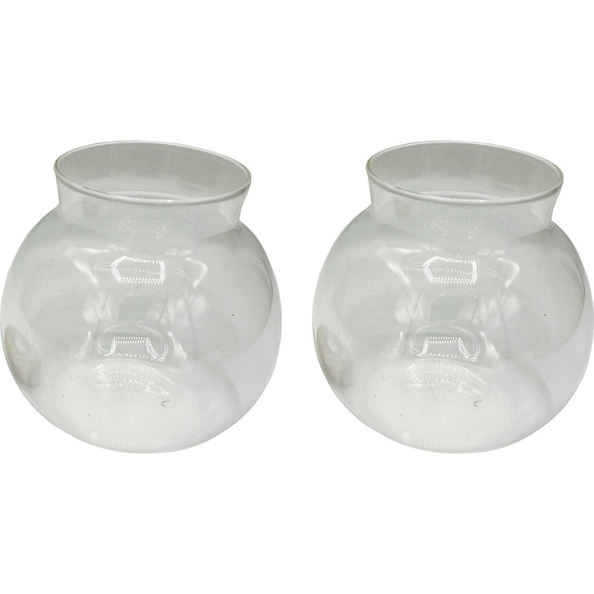 Glass Terrarium: 4" With Cork & 3 LEDs - 2 Pack