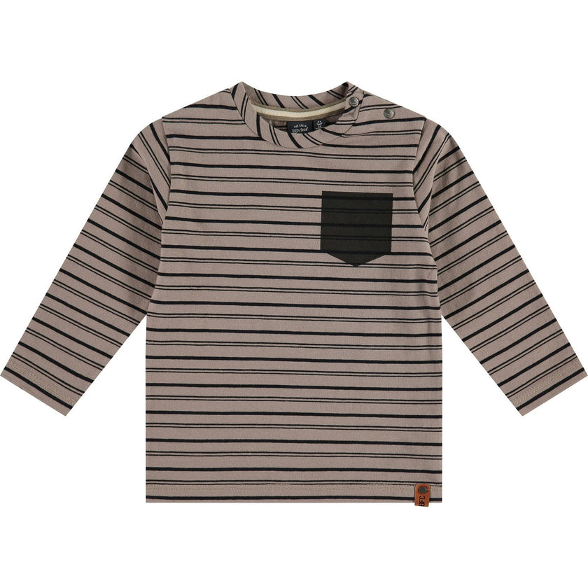 Long Sleeve Striped Pocket Shirt