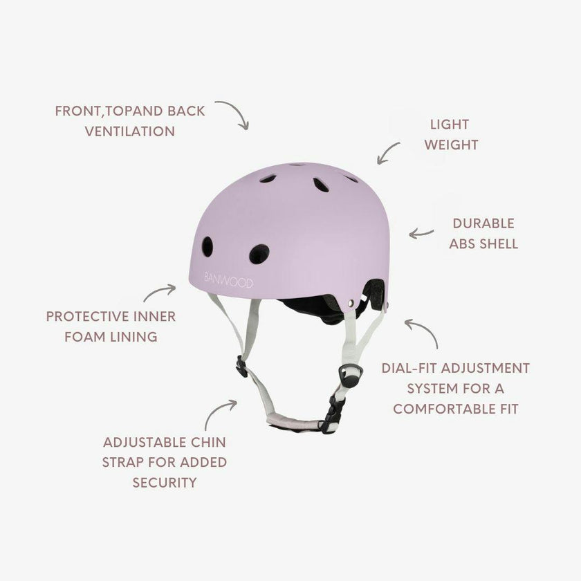 BANWOOD ECO HELMET - LAVENDER (50-54 cm)