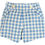 Darby Gingham Button Detail Bloomers in Blue (3mths-3yrs)