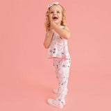 Posh Spooks Ruffled Bow Back Tank Pant Set