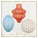 Flora Orange & Blue Lanterns
