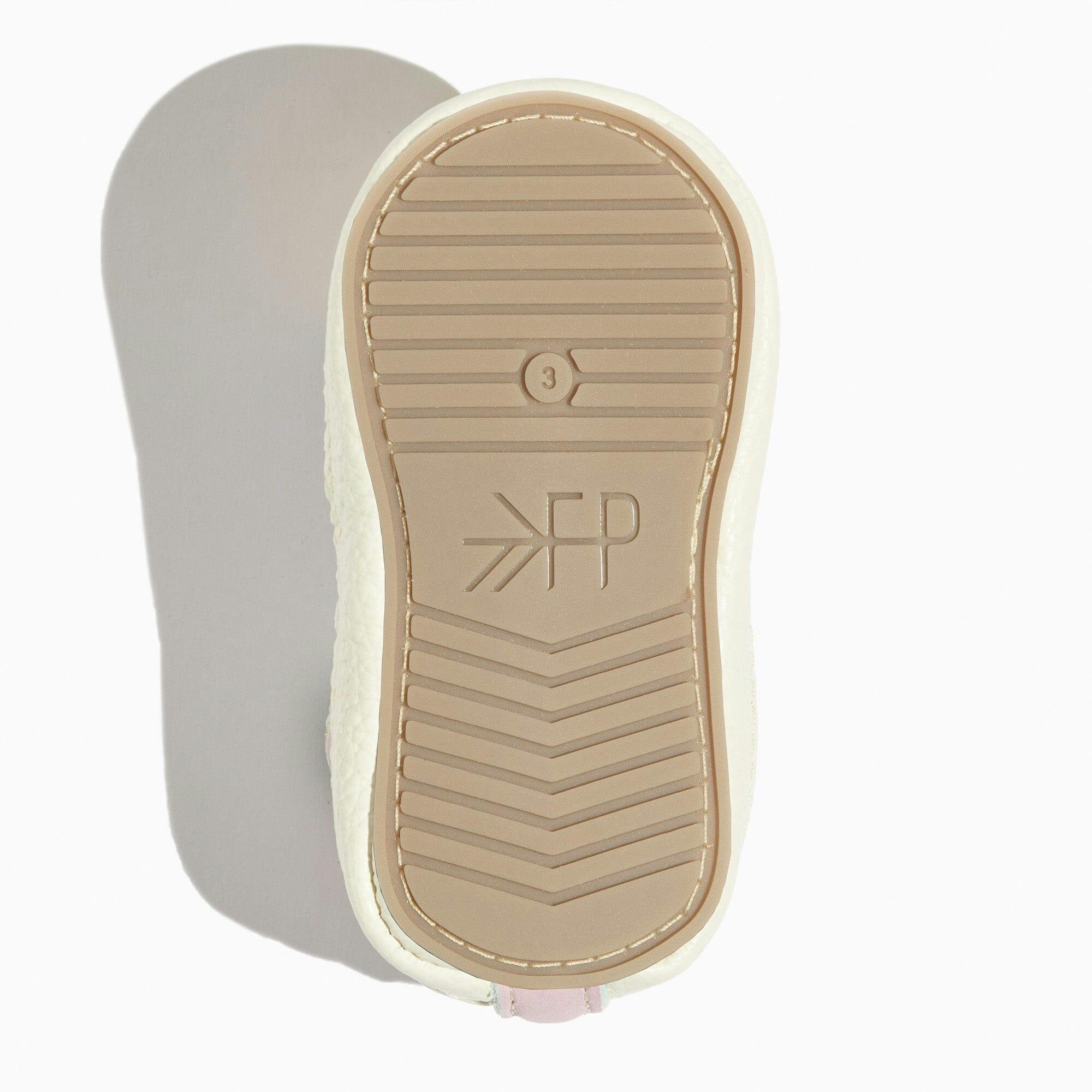 Petal Pink Check Slip On Baby Shoe