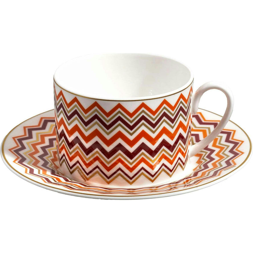 Tea Cup & Saucer Iconic Set of 2 In Luxury Box Diam. 3.3"