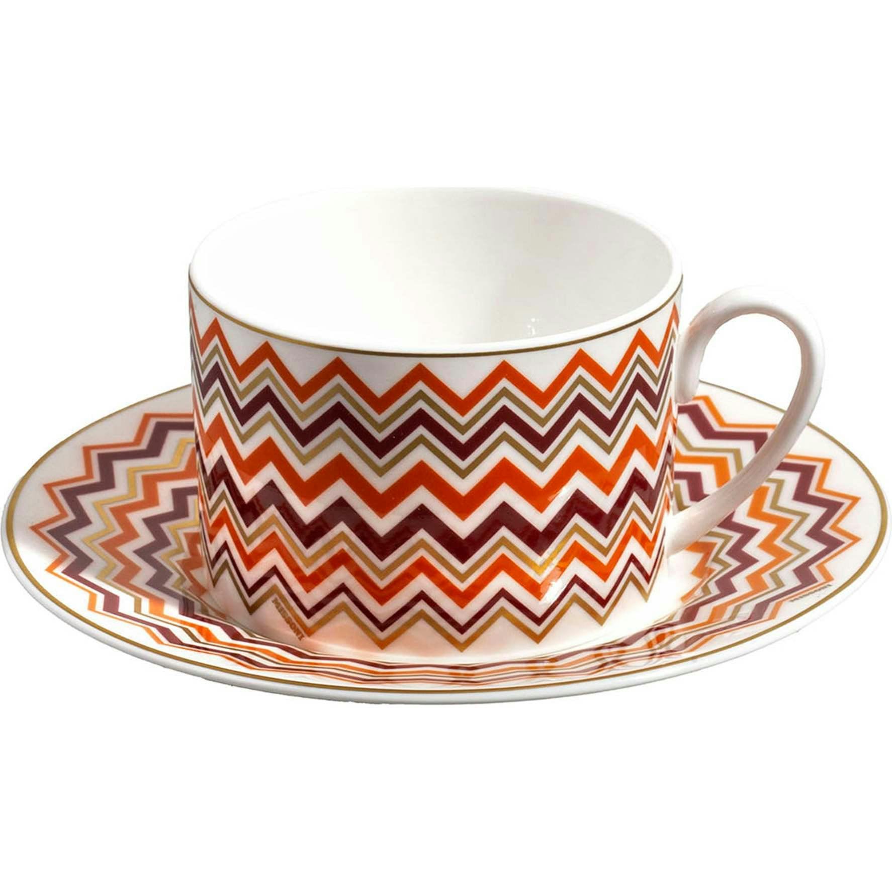 Tea Cup & Saucer Iconic Set of 2 In Luxury Box Diam. 3.3