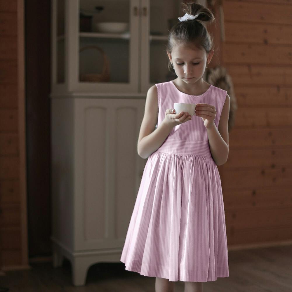 Hampstead Dress - Mint Stripe