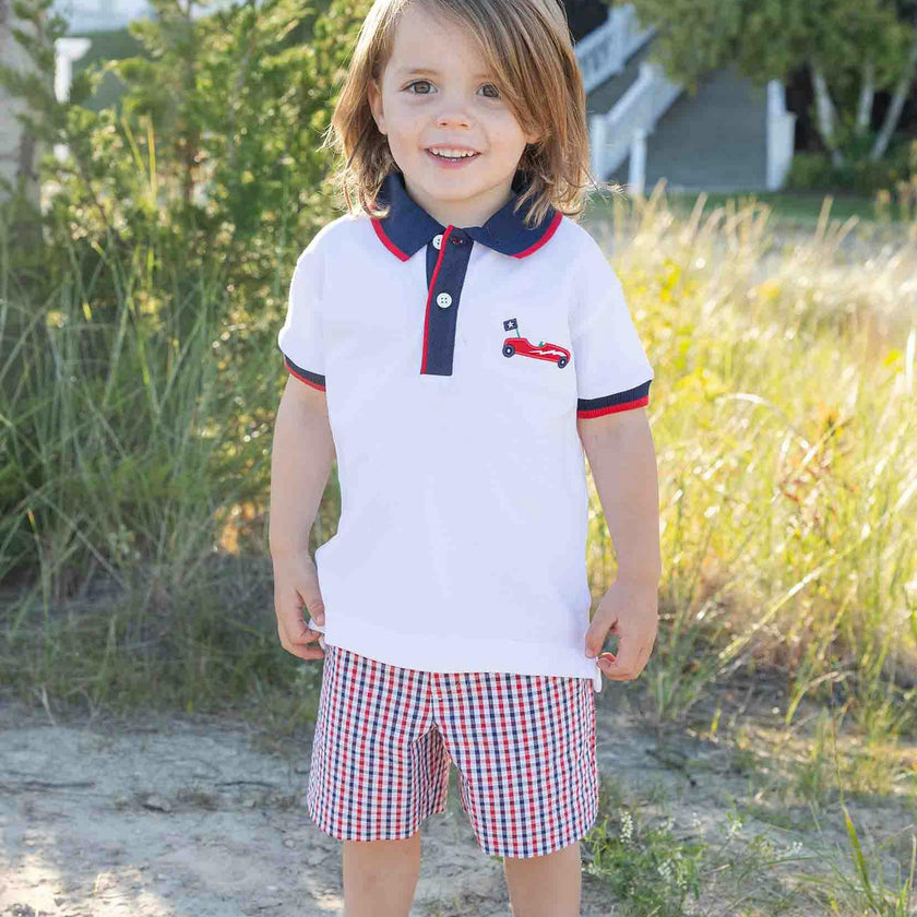 Plaid Seersucker Short