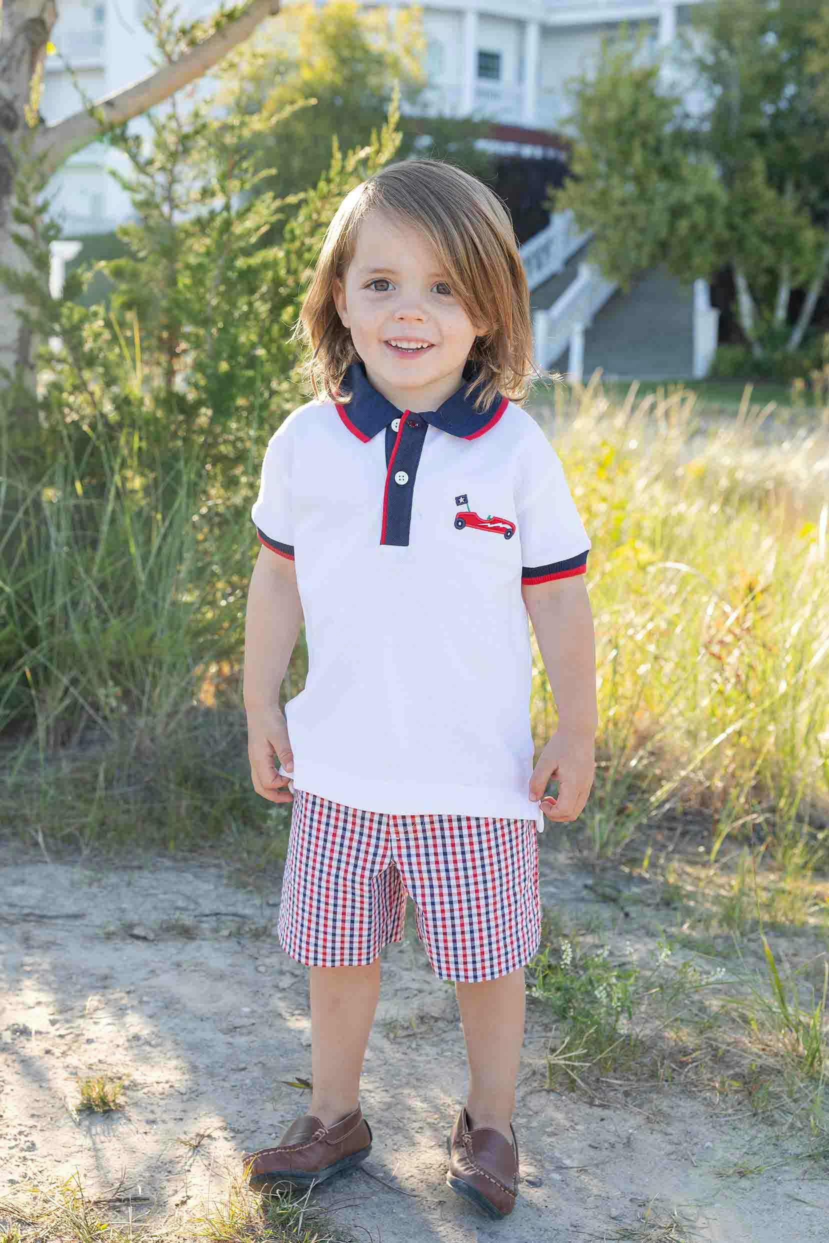 Plaid Seersucker Short