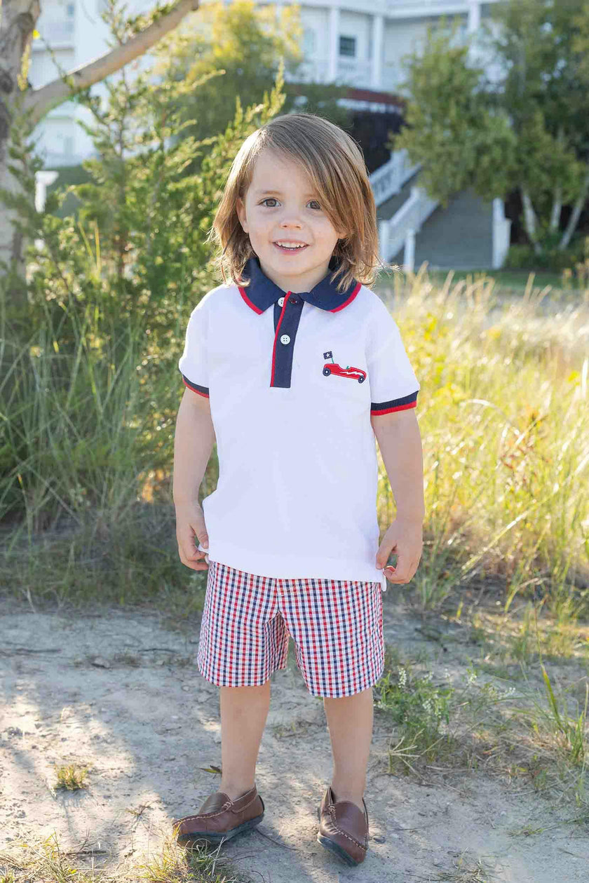 Knit Polo With Derby Car