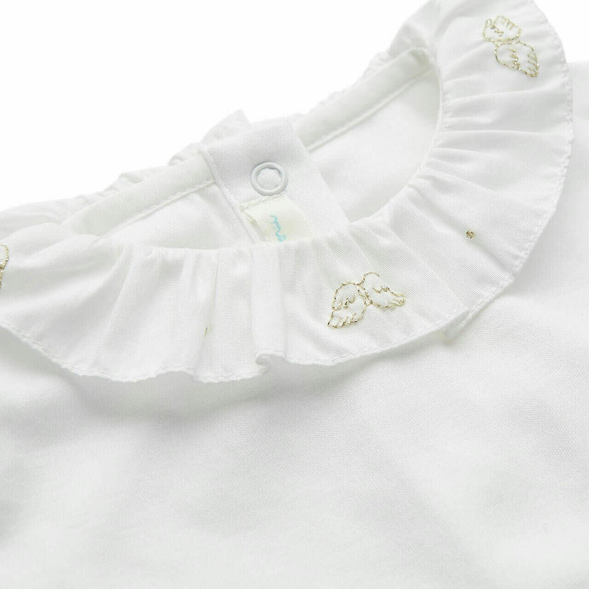Angel Wing™ Ruffle Collar Onesie