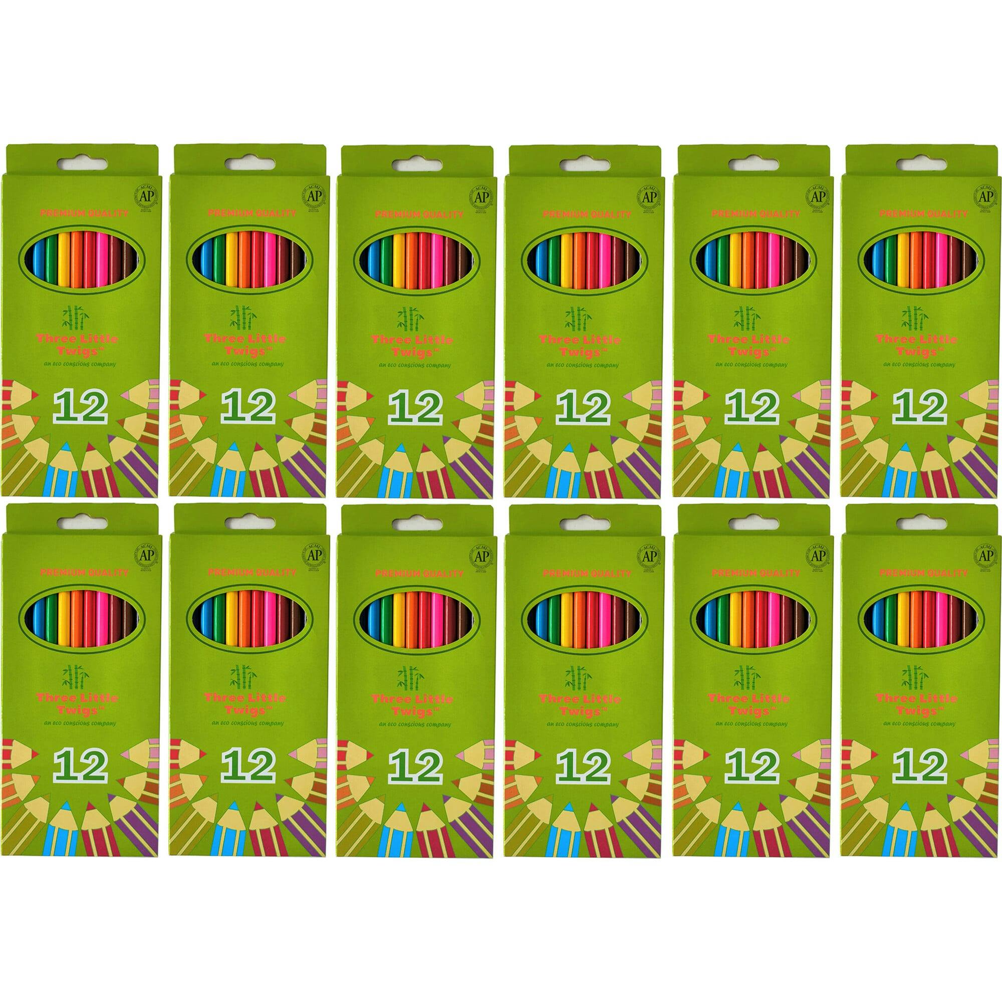 Three Little Twigs: Colored Pencil Set (144 Pieces)