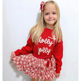 Holly Jolly Bow Christmas Knit Sweater