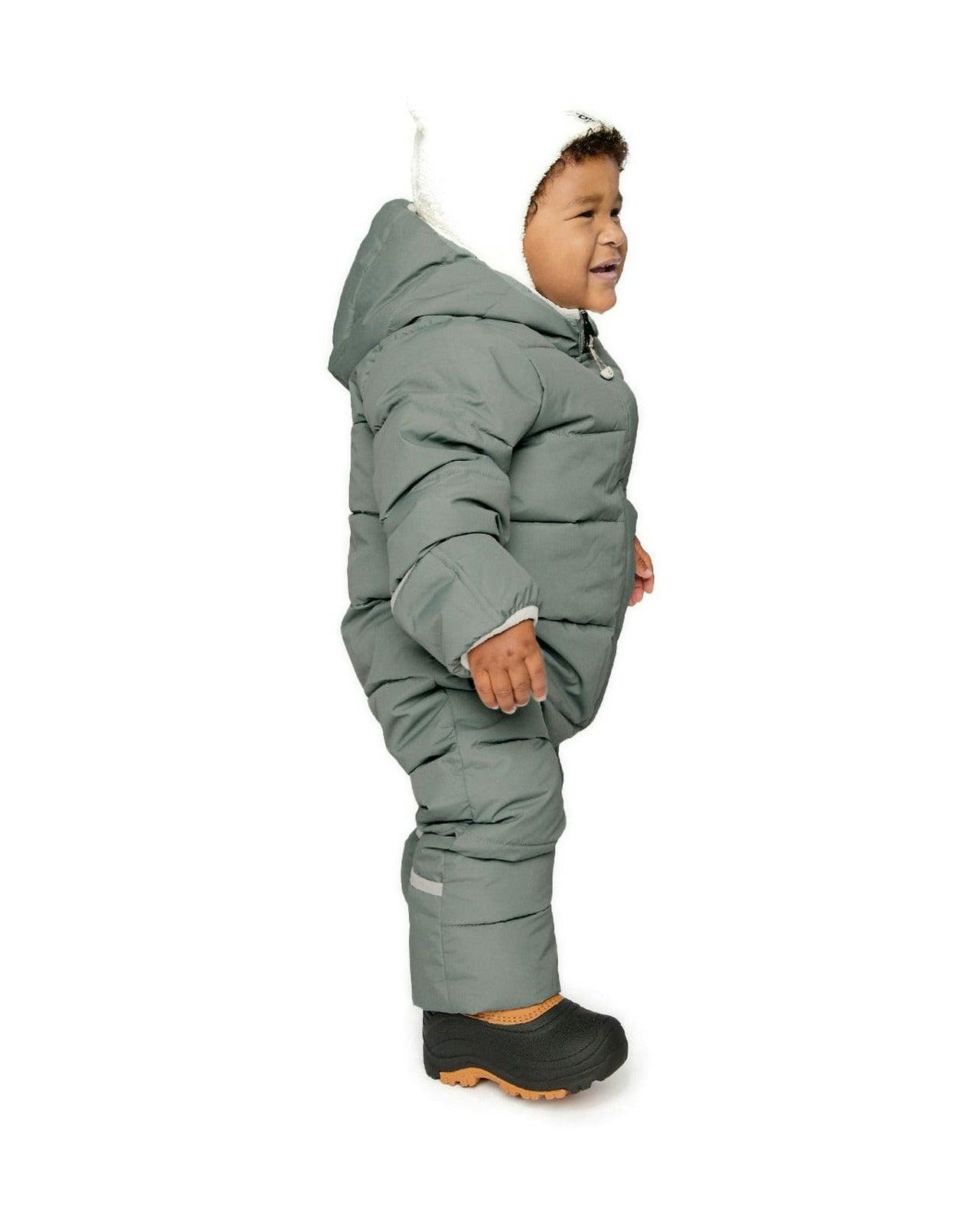 Baby Cloud One Piece Snowsuit Adapted For Car Seats Sage Green