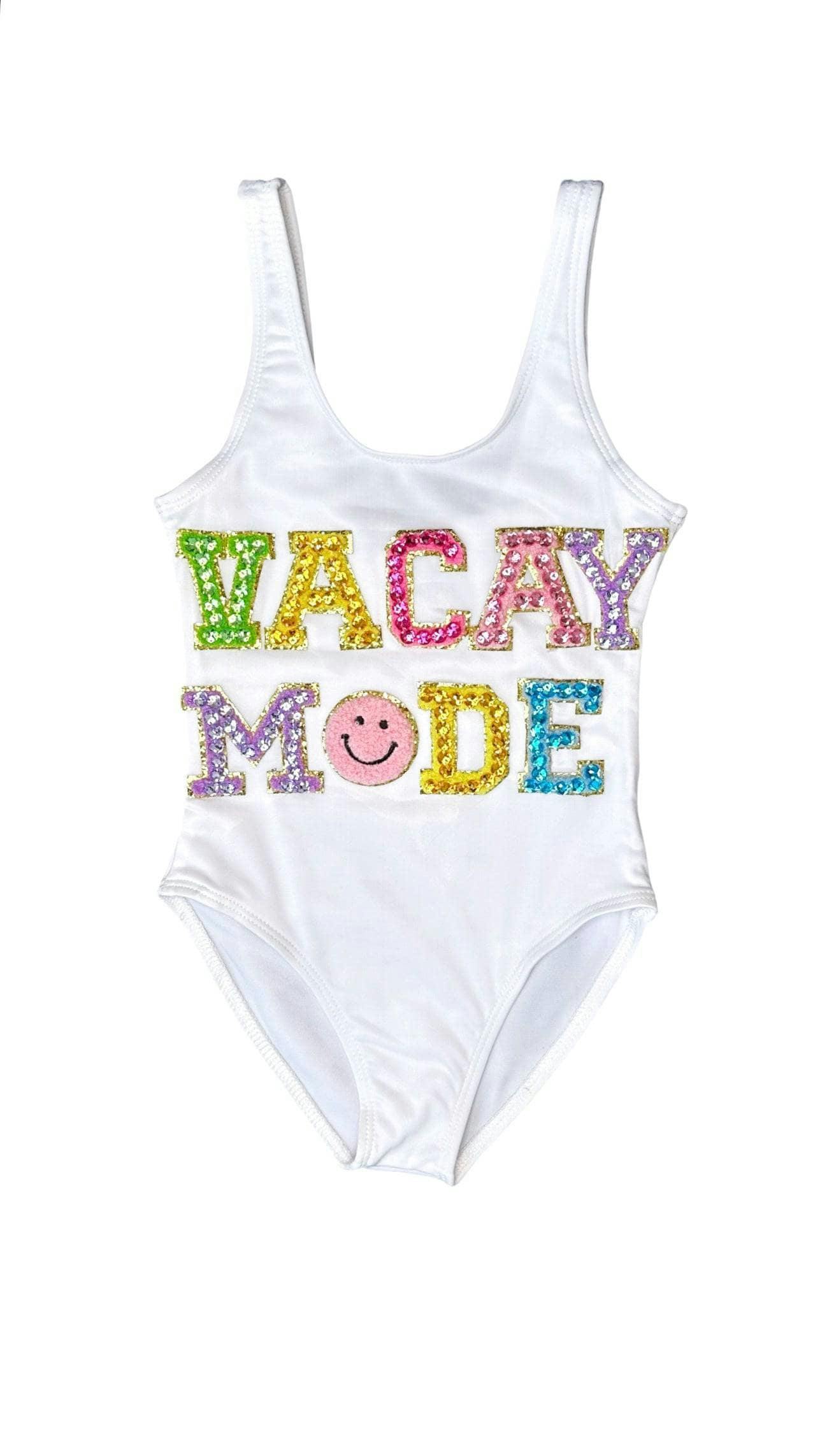 Crystal Vacay Mode Sleeveless One-Piece Swimsuit