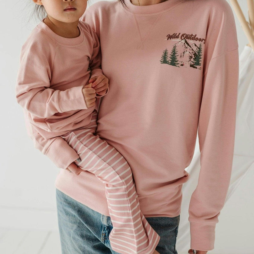 Women's Pullover Mama in Burlwood