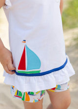 Sailboat Top with Shorts Set