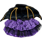 BAT WINGS PURPLE DRESS, Black