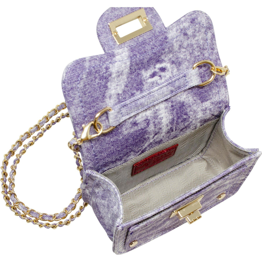 Tie-Dye Quilted Denim Handbag