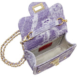 Tie-Dye Quilted Denim Handbag
