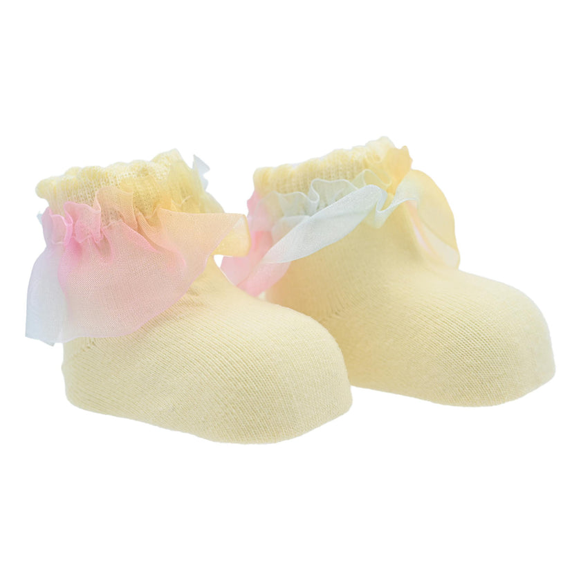 Rainbow Ruffle Cotton Socks Set