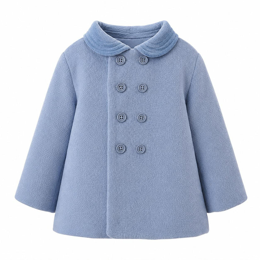 Velvet Trim Pram Coat