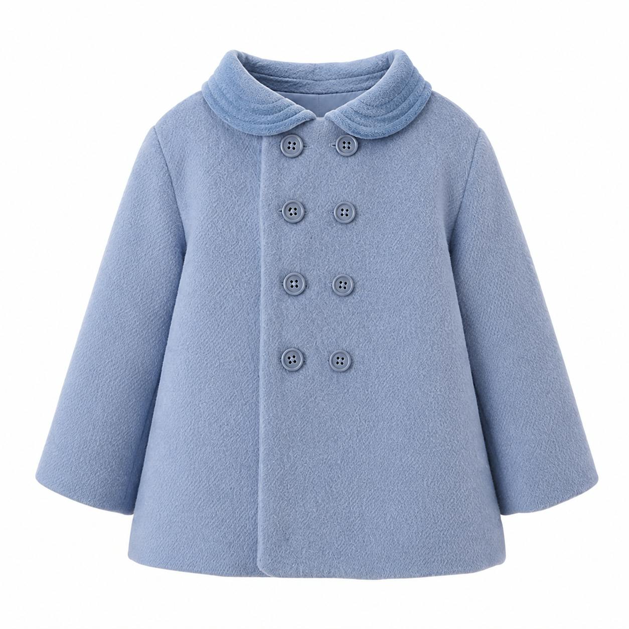 Velvet Trim Pram Coat
