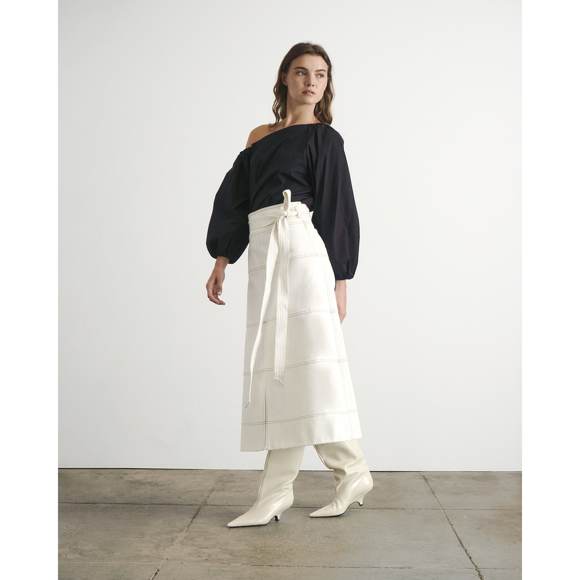 Denim Hudson Skirt, Cream