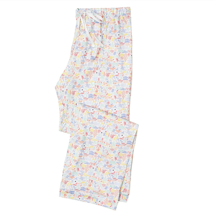 Rhode Island Women’s Front Long Pajama Set