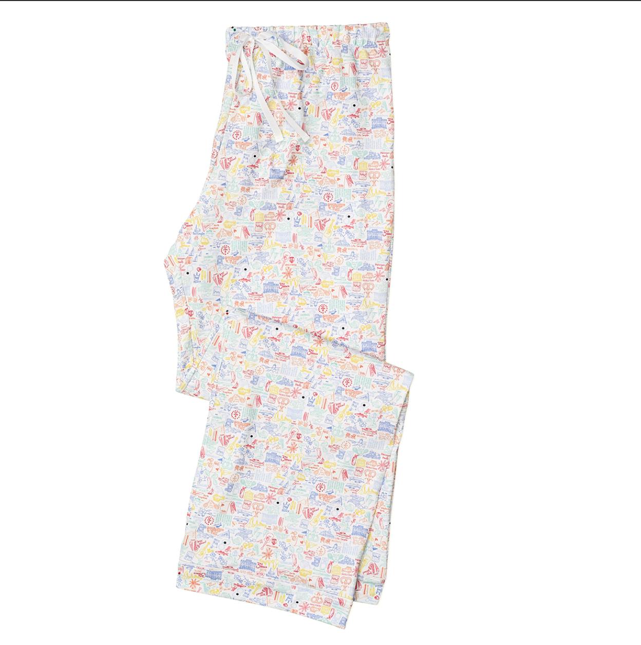 Rhode Island Women’s Front Long Pajama Set