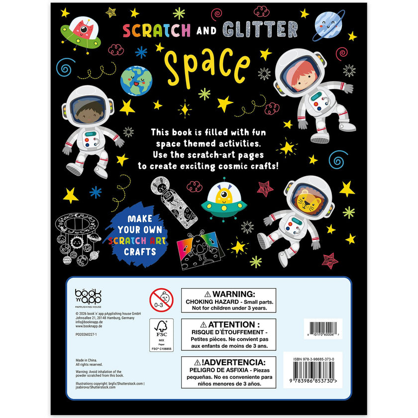 Scratch & Glitter Activity Book: Space