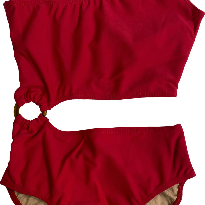 Girl's Ring Monokini One Piece Bathing Suit