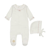 Soft Stitches Footie & Hat Set