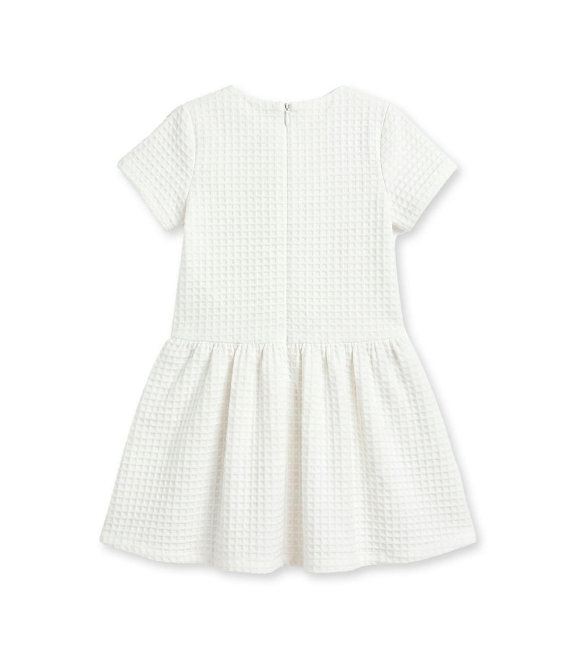 Filly Girl Dress, White Chenille