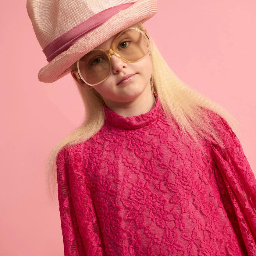 Lace Dress Fuchsia